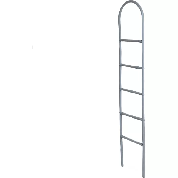 Creative CoOp Decorative Bamboo Modern Towel Storage Matte Grey Finish Blanket LadderMatte Grey