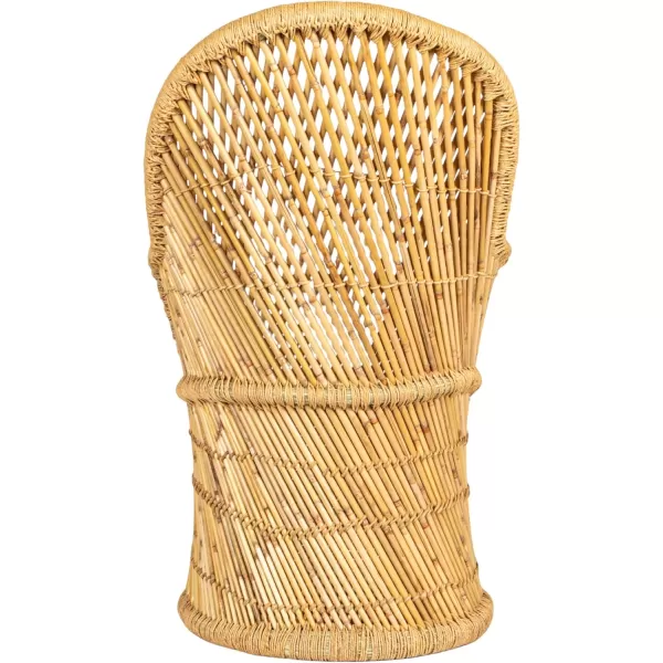 Creative CoOp Handwoven Bamboo ampamp Rope Chair Beige