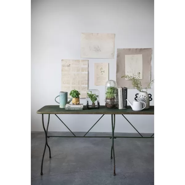 Creative CoOp Metal Green KD Table