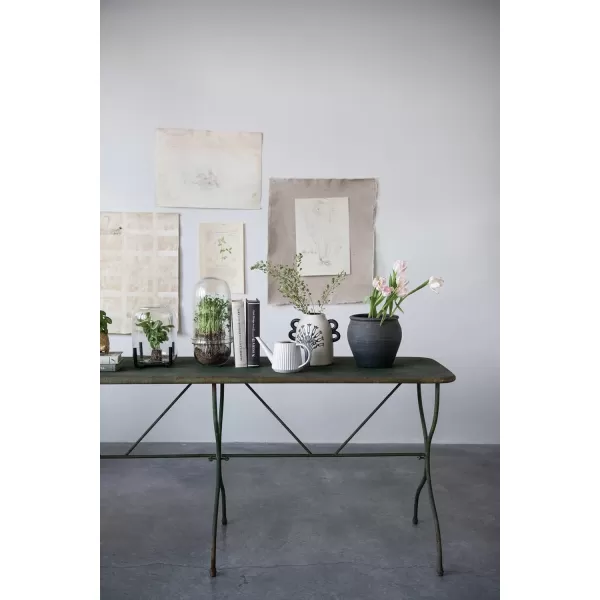 Creative CoOp Metal Green KD Table