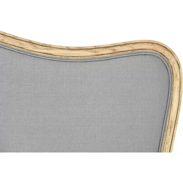 Creative CoOp Oak ampamp Linen King Size HeadboardGray
