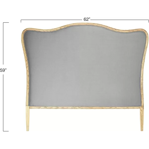Creative CoOp Oak ampamp Linen King Size HeadboardGray