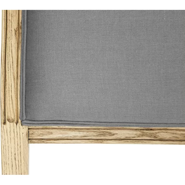 Creative CoOp Oak ampamp Linen King Size HeadboardGray