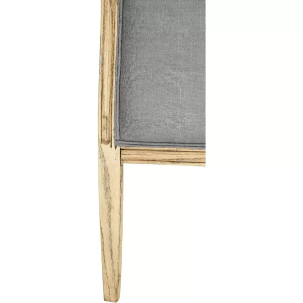Creative CoOp Oak ampamp Linen King Size HeadboardGray