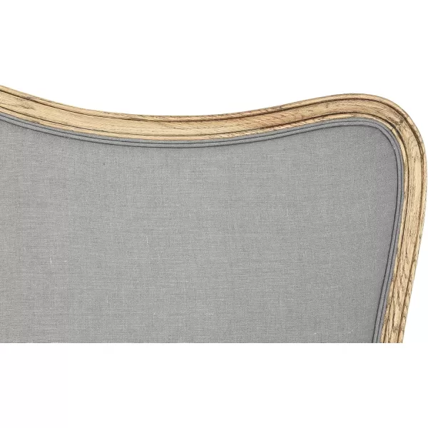 Creative CoOp Oak ampamp Linen King Size HeadboardGray