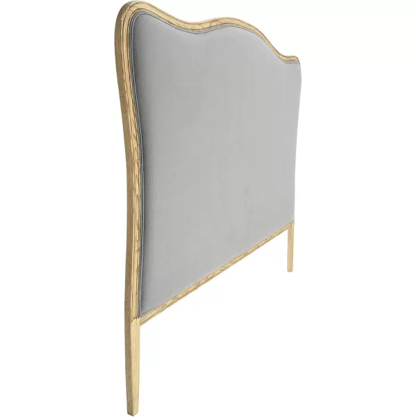 Creative CoOp Oak ampamp Linen King Size HeadboardGray