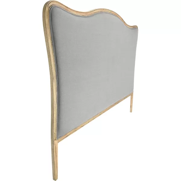 Creative CoOp Oak ampamp Linen King Size HeadboardGray