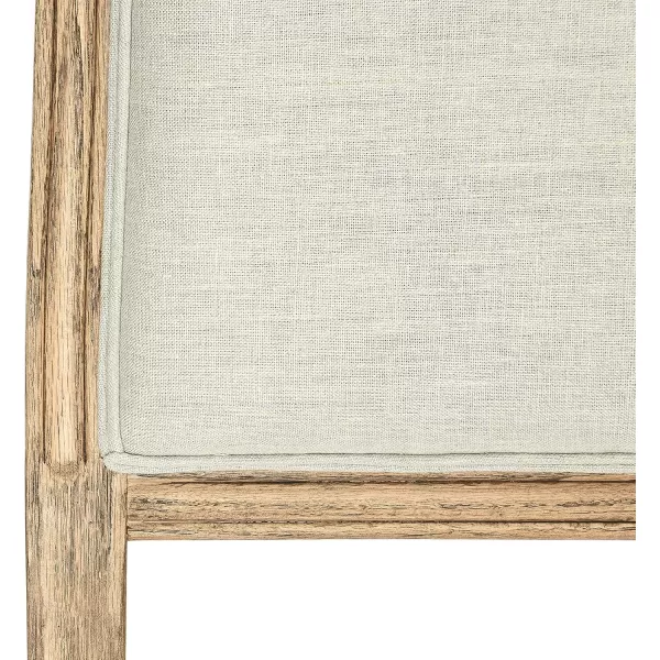 Creative CoOp Oak ampamp Linen King Size HeadboardNatural