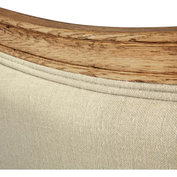 Creative CoOp Oak ampamp Linen King Size HeadboardNatural