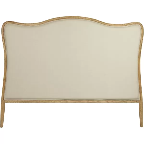Creative CoOp Oak ampamp Linen King Size HeadboardNatural