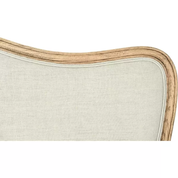 Creative CoOp Oak ampamp Linen King Size HeadboardNatural