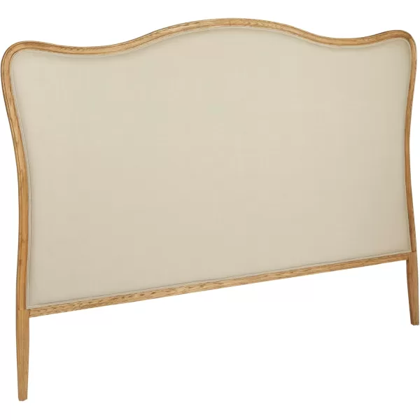 Creative CoOp Oak ampamp Linen King Size HeadboardNatural
