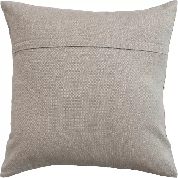 Creative CoOp Patterned Cotton Voile Pillow Multicolor OrangeGrey  Orange