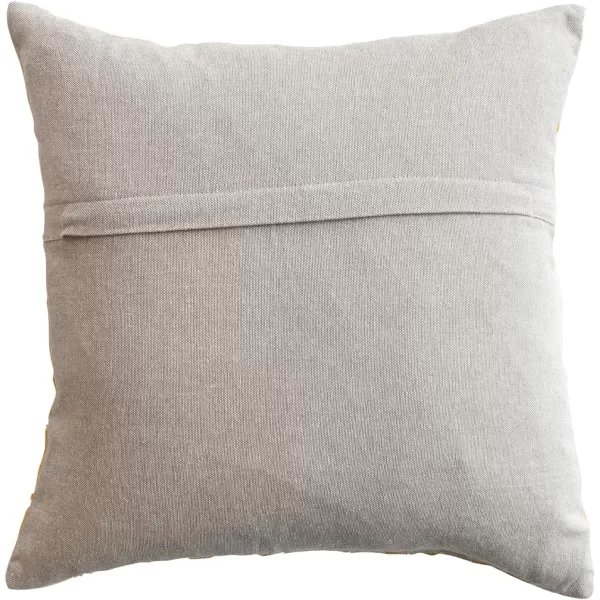 Creative CoOp Patterned Cotton Voile Pillow Multicolor OrangeYellow  Natural