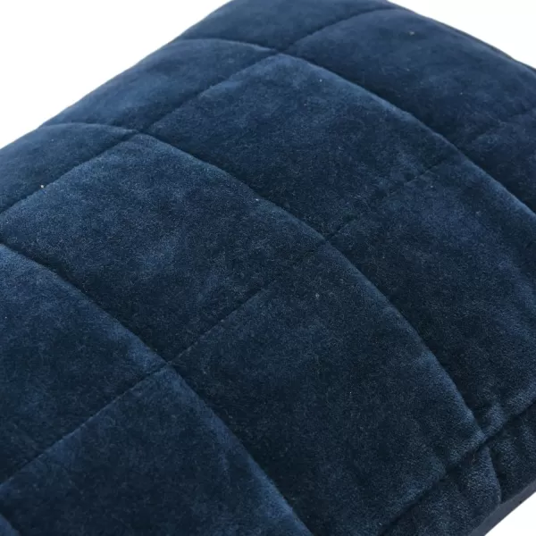 Creative CoOp Quilted Velvet Lumbar Pillow Cover 12quot x 20quot GreenBlue
