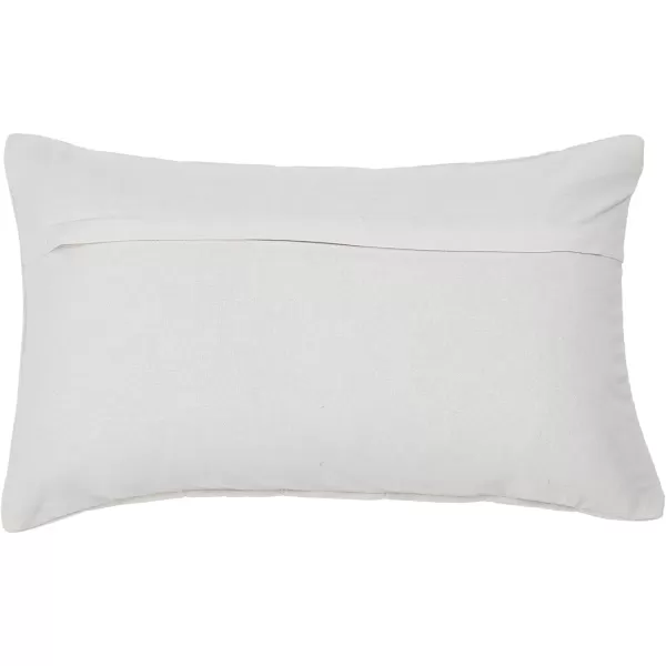 Creative CoOp Quilted Velvet Lumbar Pillow Cover 12quot x 20quot GreenGray