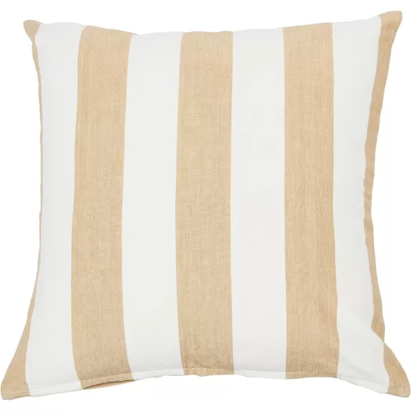 Creative CoOp Striped Cotton Grey Lumbar Pillow 20quot L x 12quot WBeige
