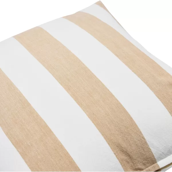 Creative CoOp Striped Cotton Grey Lumbar Pillow 20quot L x 12quot WBeige