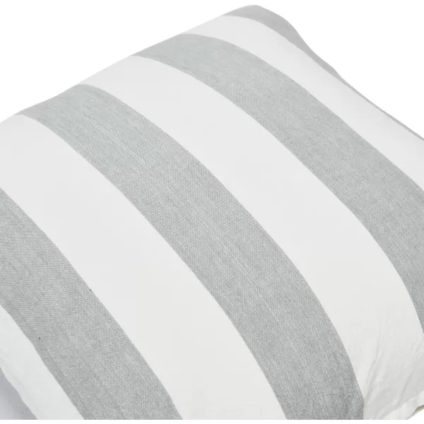 Creative CoOp Striped Cotton Grey Lumbar Pillow 20quot L x 12quot WGray
