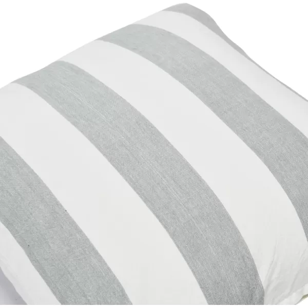 Creative CoOp Striped Cotton Grey Lumbar Pillow 20quot L x 12quot WGray