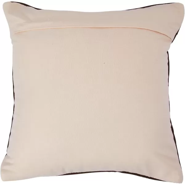 imageCreative CoOp Swiss Cross Cotton Wool Throw Pillow Brown and CreamBrown and Cream