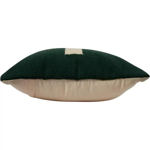 imageCreative CoOp Swiss Cross Cotton Wool Throw Pillow Brown and CreamGreen and Cream