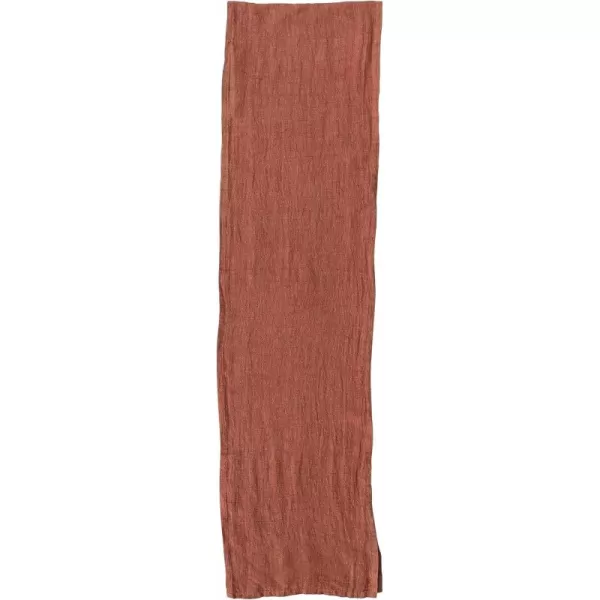 imageCreative CoOp 108 Inches Stonewashed Linen Kitchen Decorations Rust Table Runner Orange