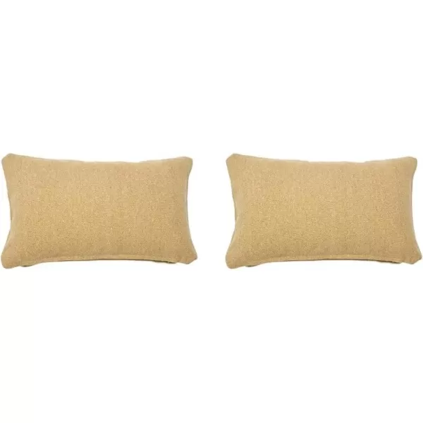 Creative CoOp 20quot Square Canvas Pillow Tassels Decorative Pillow Cover BeigeBeige