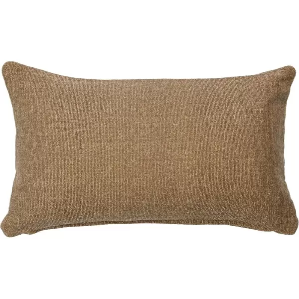 Creative CoOp 20quot Square Canvas Pillow Tassels Decorative Pillow Cover BeigeFlax