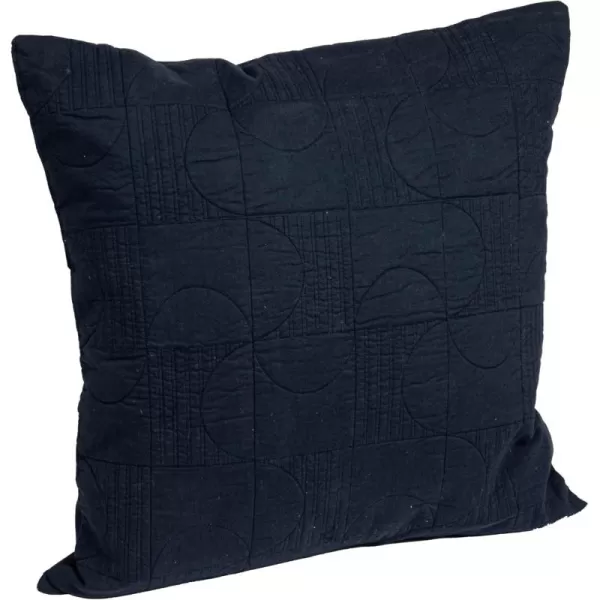 imageCreative CoOp 20quot Square Modern Geometric Quilted Pillow Decorative Pillow 20quot x 20quot BlueBlue