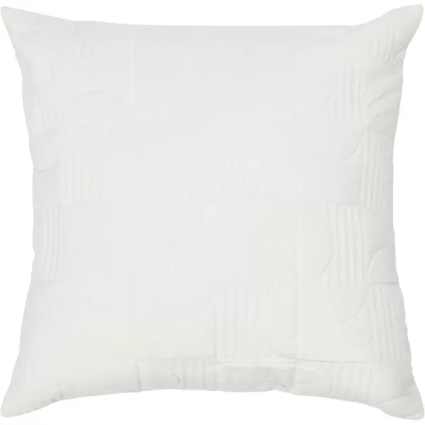 imageCreative CoOp 20quot Square Modern Geometric Quilted Pillow Decorative Pillow 20quot x 20quot BlueCream