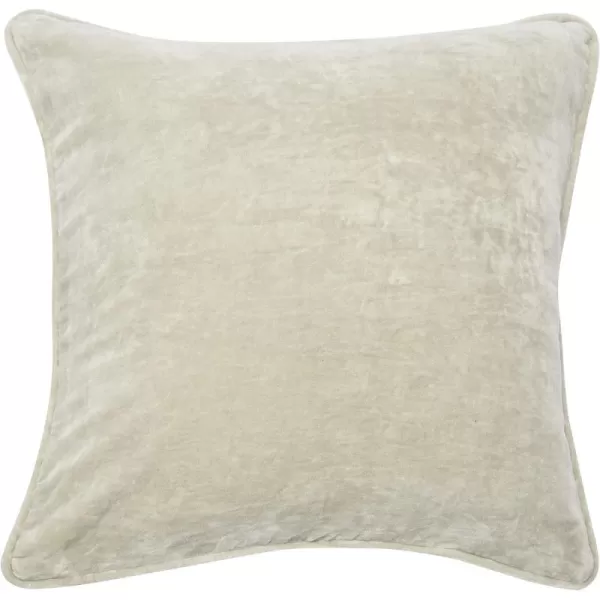 imageCreative CoOp 20quot Square Velvet Pillow CoverLight Grey