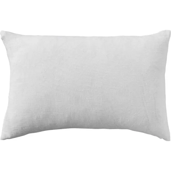 Creative CoOp 24 Inches Stonewashed Linen Lumbar Ivory Pillow