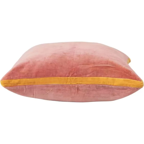 Creative CoOp Berry and Navy Multicolored Art Deco Velvet PillowApricot and Mustard