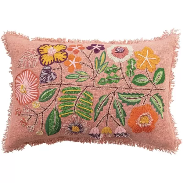 Creative CoOp Floral Whisper Lumbar Pillow Multicolor