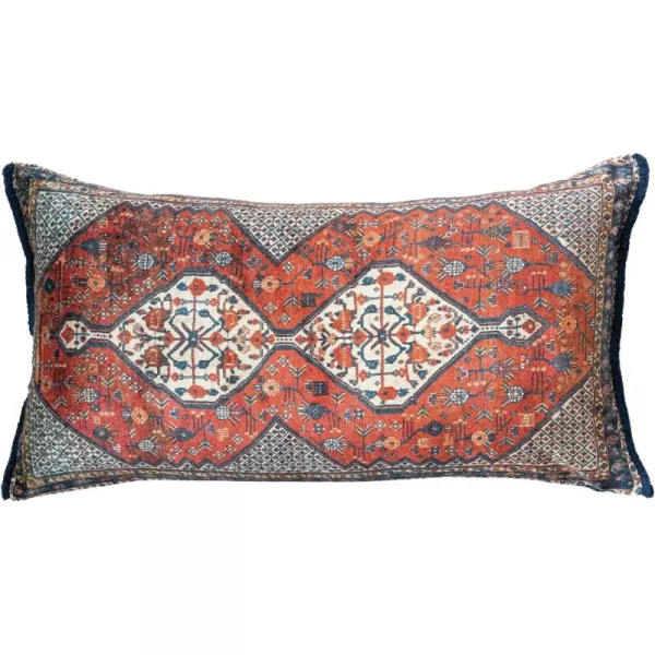 Creative CoOp Vintage Charm Velvet Lumbar Pillow Multicolor