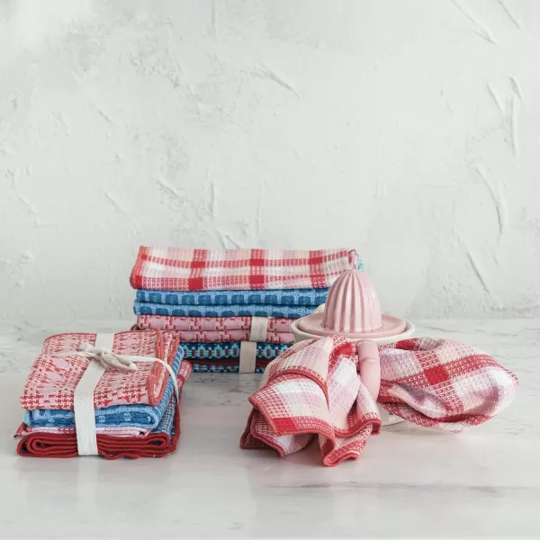 imageCreative CoOp Countryside Charm Cotton Tea Towel Set Multicolor Set of 3Napkins