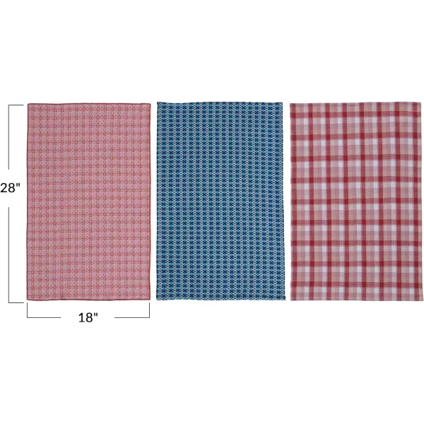 imageCreative CoOp Countryside Charm Cotton Tea Towel Set Multicolor Set of 3Tea Towels