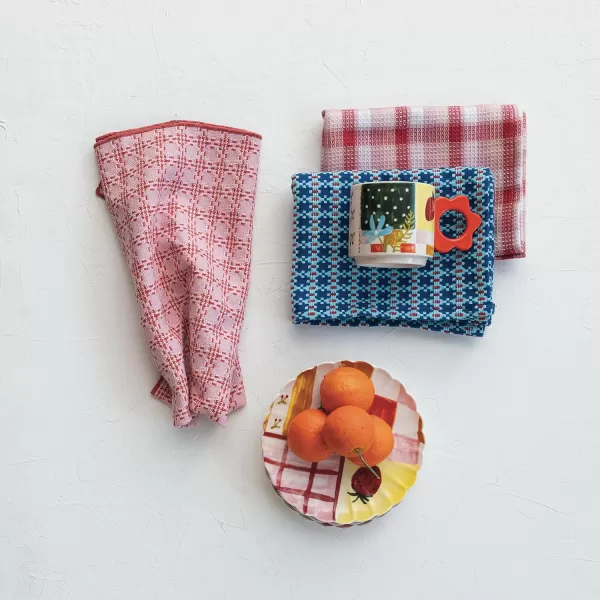 imageCreative CoOp Countryside Charm Cotton Tea Towel Set Multicolor Set of 3Tea Towels