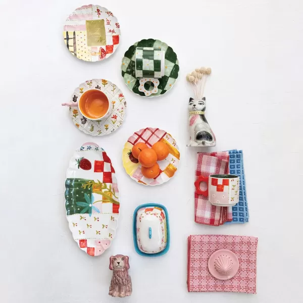 imageCreative CoOp Countryside Charm Cotton Tea Towel Set Multicolor Set of 3Tea Towels