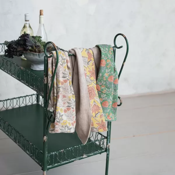 imageCreative CoOp Garden Bloom Cotton Tea Towels Multicolor Set of 3