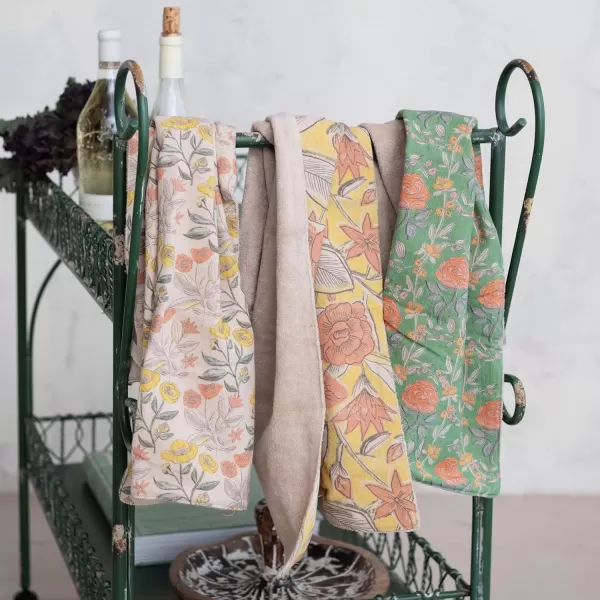imageCreative CoOp Garden Bloom Cotton Tea Towels Multicolor Set of 3