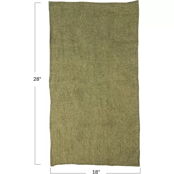 imageCreative CoOp Stonewashed Linen Decorative Dining and Kitchen Olive Tea Towel Green