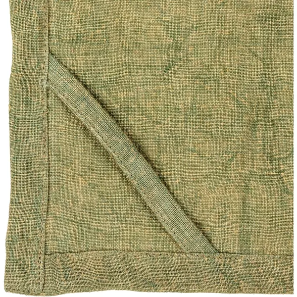imageCreative CoOp Stonewashed Linen Decorative Dining and Kitchen Olive Tea Towel Green