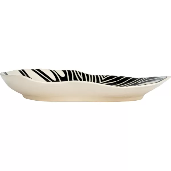 imageCreative CoOp Abstract Azure Stoneware Plate Multicolor