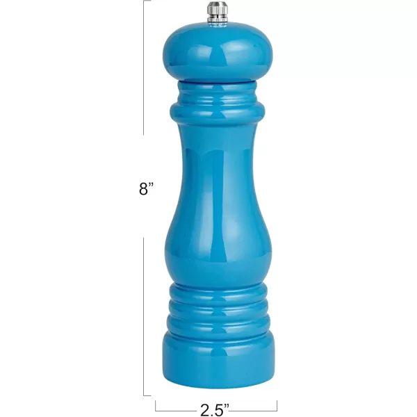 imageCreative CoOp Rubberwood Elegance Pepper Mill BlueBlue