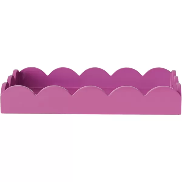 imageCreative CoOp Wide Wood Tray Fuchsia
