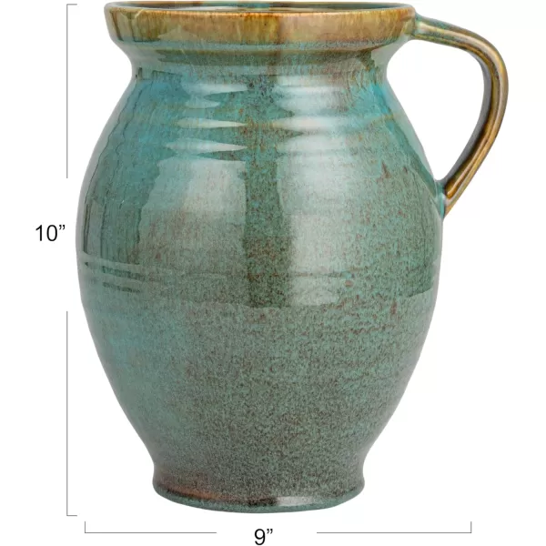 imageCreative CoOp 4 Quart Country Stoneware Jug Blue