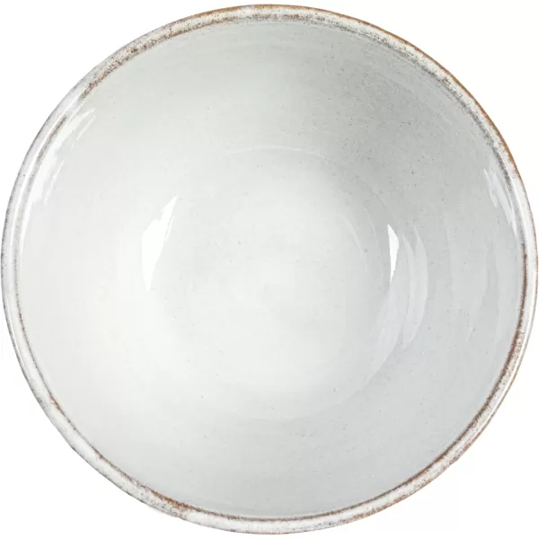 imageCreative CoOp 5 Inches Round Stoneware Dinnerware Set with 4 Various Wax Patterns Cream Set of 12 Bowls