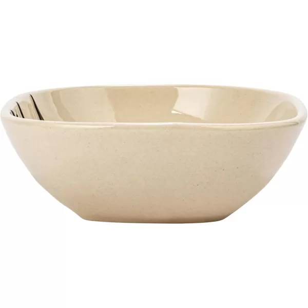 imageCreative CoOp 55 Inches Stoneware Floral Cream and Black Set of 4 Dish